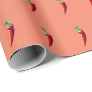 Papier Cadeau Poivre rouge chili