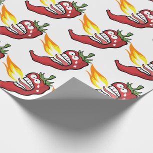 Papier Cadeau Poivron chaud