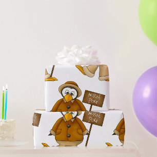 Papier Cadeau Pôle Nord Penguin