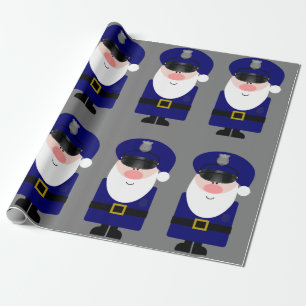 Papier Cadeau Policier Père Noël