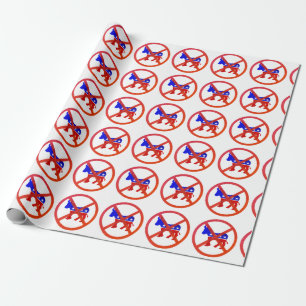 Papier Cadeau Politique populaire d'Anti-Démocrate
