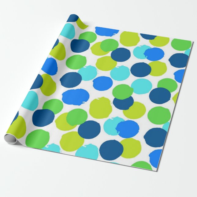 Papier Cadeau Polka dot (Déroulé)