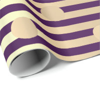 Polka petites pointes rayures Plum violet Foxier O