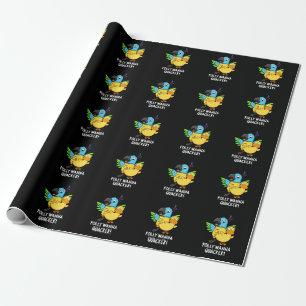 Papier Cadeau Polly Wanna Quacker Funny Animal Pun