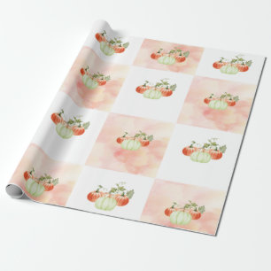 Papier Cadeau Pommes aquarelles