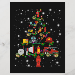 Papier Cadeau pompier   Joyeux pompier de Noël Fun