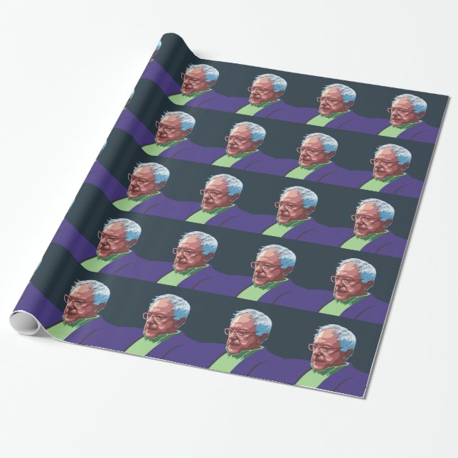 Papier Cadeau Ponceuses de Bernie - col (Déroulé)