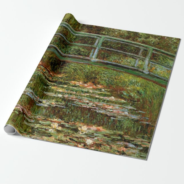 Papier Cadeau Pont français de Monet Giverney (Déroulé)