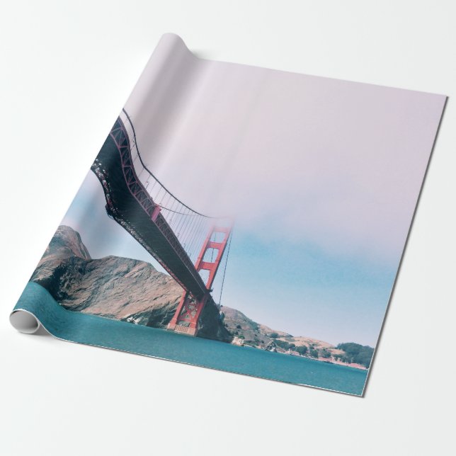 PAPIER CADEAU PONT GOLDEN GATE CALIFORNIE (Déroulé)