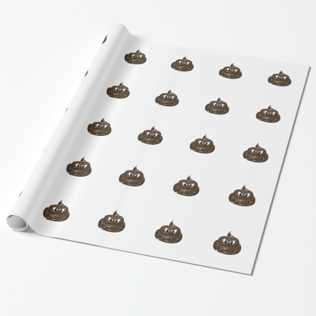 Papier Cadeau Poop de dessin en colère (Déroulé)