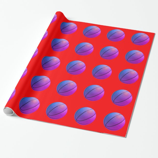 Papier Cadeau Pop Art Basket (Déroulé)