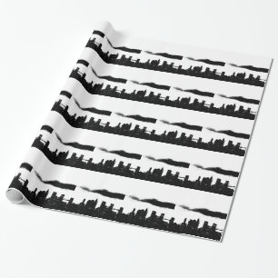 Papier Cadeau Pop Art Black White New York City
