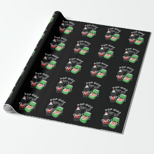 Papier Cadeau Pop Quiz Drôle Soda Pop Pun Dark BG