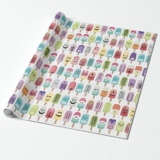Papier Cadeau Popsicles souriants