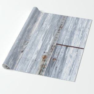 Papier Cadeau Porte de la grange en bois de lave blanche de papi