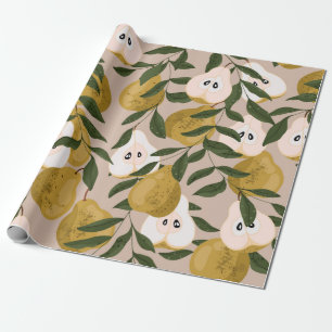 Papier Cadeau Portez un motif sans soudure. Magnifique élégant V