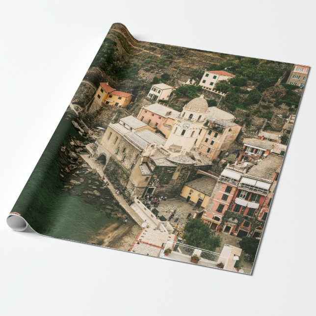 PAPIER CADEAU PORTOFINO ITALIE (Déroulé)