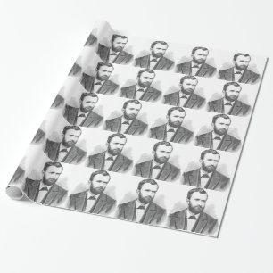 Papier Cadeau Portrait d'Ulysse S. Grant Illustrative