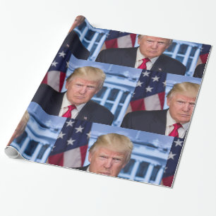 Papier Cadeau Portrait officiel de Donald Trump