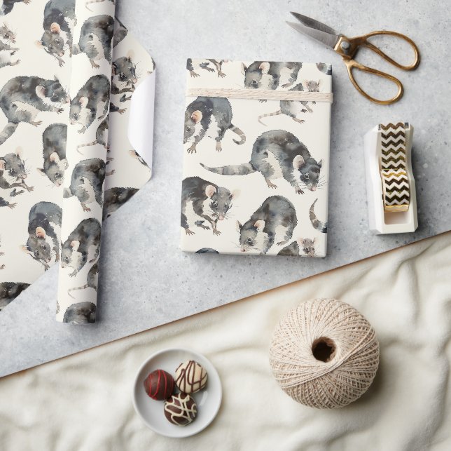 Papier Cadeau Possum Opossum (Artisanat)