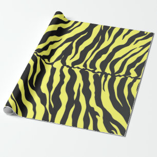 Papier Cadeau Poster de animal Des Tiges Jaunes Et Noires