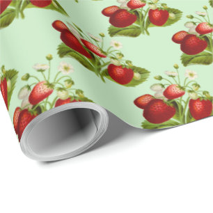 Papier Cadeau Pot de thé personnalisé à la fraise
