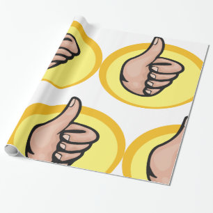Papier Cadeau Pouce vers le haut Gesture