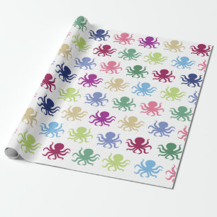 Papier Cadeau Poulpe coloré