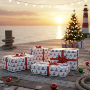 Papier Cadeau poulpe de Noël