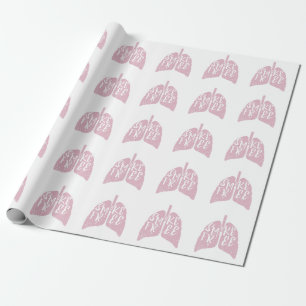 Papier Cadeau Poumons sains sans fumée