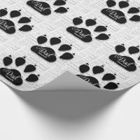 pour DAD Black Dog Paw sur Woof Arrière - plan