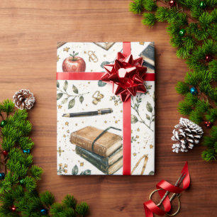 Papier cadeau pour enseignant Stack of Books