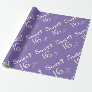 Papier Cadeau Pourpre du bonbon 16