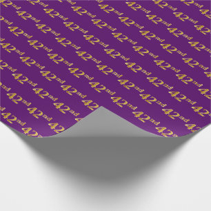 Papier Cadeau Pourpre, événement d'or quarante-deuxième de Fa