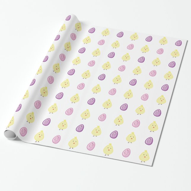 Papier Cadeau Poussettes de Pâques et oeufs de Pâques (Déroulé)