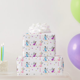 Papier Cadeau Premier anniversaire de fée
