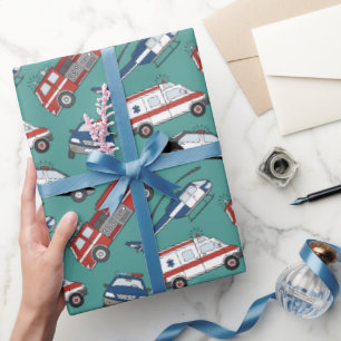 Papier Cadeau Premier intervenant Médicale d'urgence Anniversair