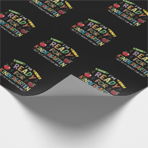 Papier Cadeau Premier jour de maternelle pour les enfants, retou