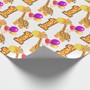 Papier Cadeau Première partie de coutume de girafe