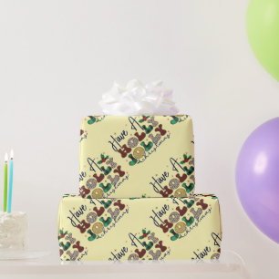 Papier Cadeau Prenez un Holly Jolly Christmas