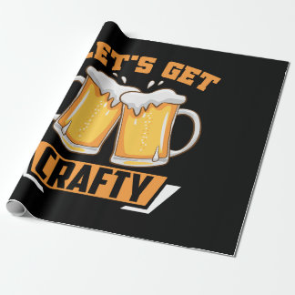 Papier Cadeau prenons de la bière artisanale