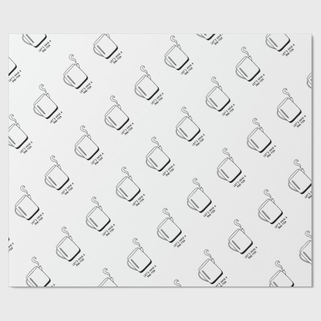 Papier Cadeau Prenons un Par-Tea (Plat)