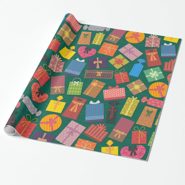 Papier Cadeau Présentations multicolores (Déroulé)