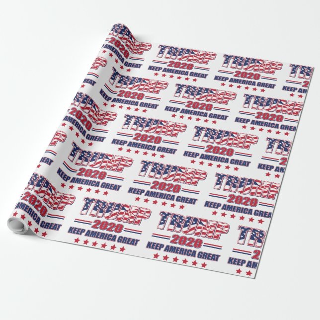 Papier Cadeau Président Trump - Trump 2020 (Déroulé)