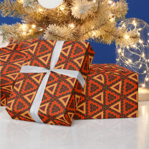 Papier Cadeau Presse de retrait du Kente afrocentric