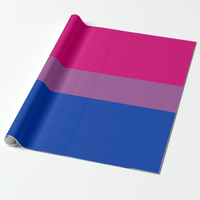 Papier Cadeau Pride bisexuelle (Bi Drapeau) (Déroulé)