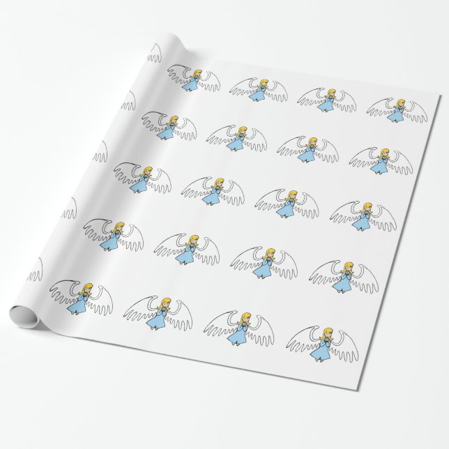 PAPIER CADEAU PRIÈRE ANGEL (Déroulé)