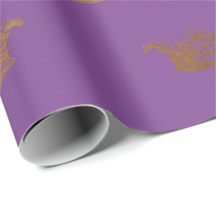 Papier Cadeau Prince héraldique de couronne de lavande de
