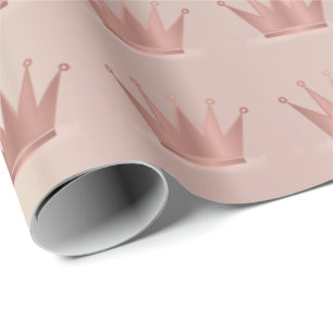 Papier Cadeau Prince rose princesse Sweet 16ème d'en cuivre d'o