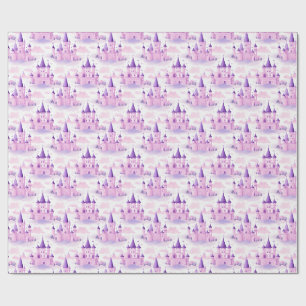 Papier Cadeau Princess Castle Motif sans surveillance